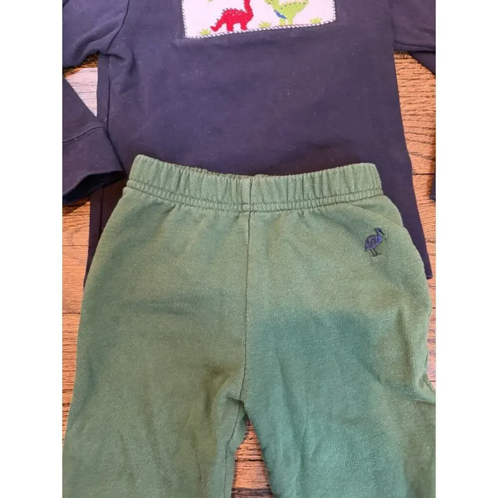 The Beaufort Bonnet Company smocked dinosaur